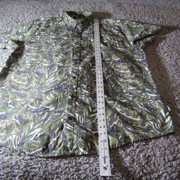 Howler Brothers Shirt Mens 2XL Camo Hawaiian Tropical All Over Print AOP Casual - Picture 5 of 7